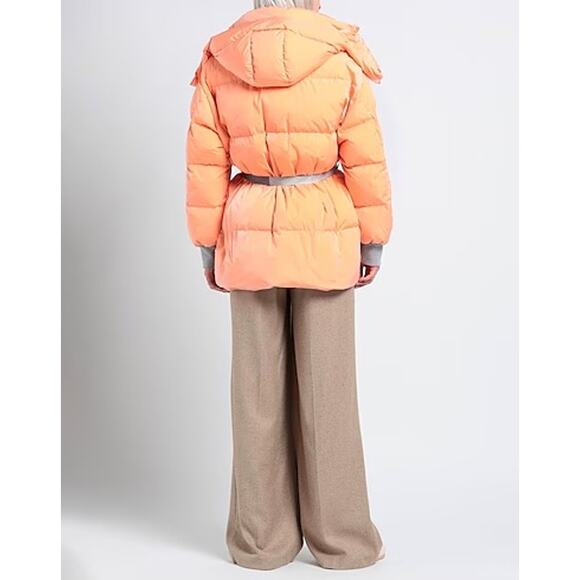 STELLA McCARTNEY NEW Kayla Quilted Down Puffer Jacket Orange Women's 50/16 - Picture 3 of 15